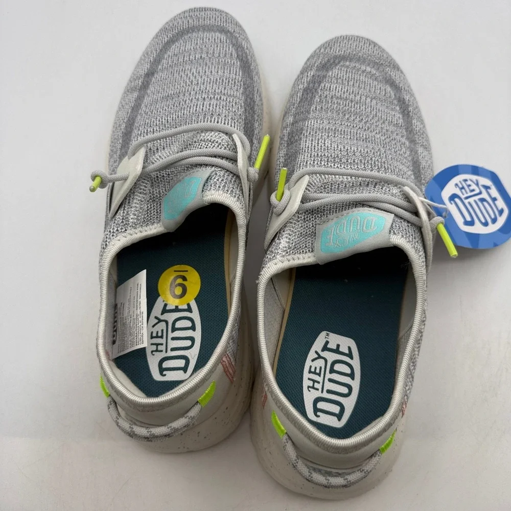 Hey Dude Sirocco W Speckle Shoes Womens Size 9 Grey Multi Casual 40910-030